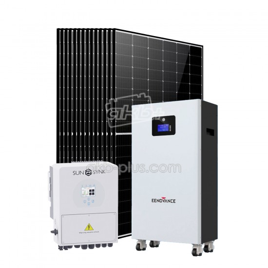 Солнечная электростанция 5,5кВт (SUNSYNK 5,5кВт/ LiFePO4 16,08кВт/ 14x DMEGC 450Вт) - купить